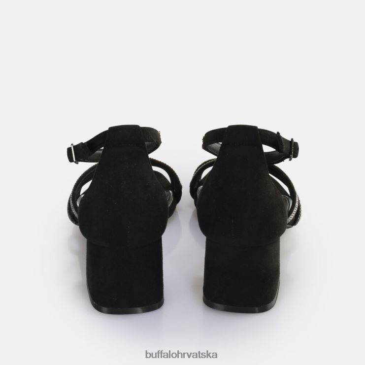 crno Buffalo veganska sandala s petom lilly glam |sandale TDD6T26